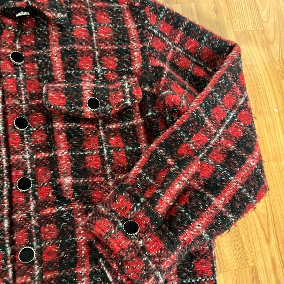 KOOPLES jeans tweed overshirt - Picture 4 of 7